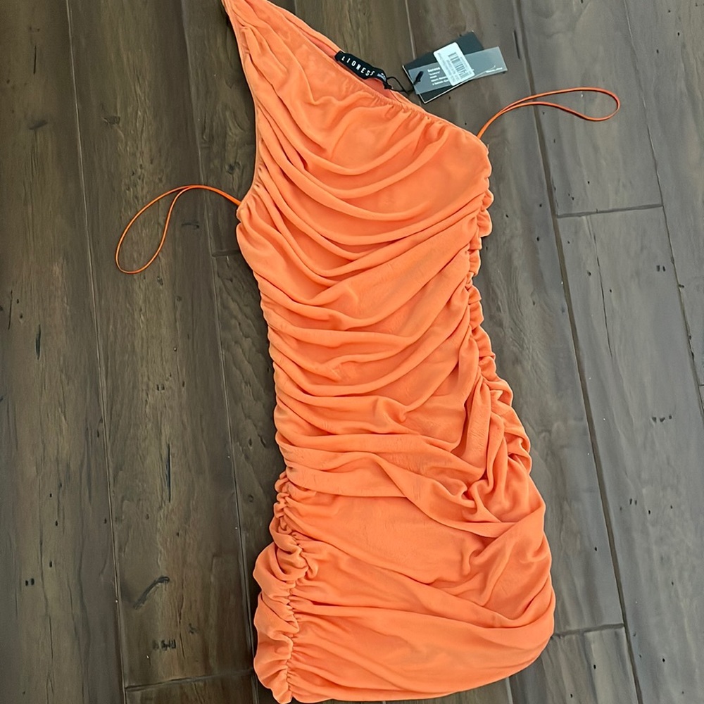 princess polly orange dress never worn ordered wrong size